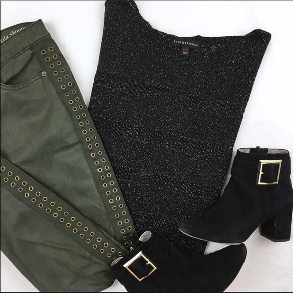3/$15! Rock&Republic Oversized Metallic Sweater - Picture 2 of 8